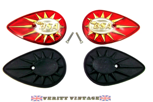 BSA Bantam & B40 Petrol Tank Round Badge Clips And Bolts Kit – 42-8020 42-8034