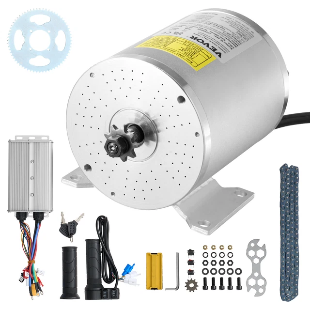 Kit Velo Electrique 48-72 V 43A Kit De Moteur Électrique Sans Balais 3000W Kit de Contrôleur de Moteur Brushless 5,4 N.m Moteur Velo Electrique 200 kg Capacité de Charge