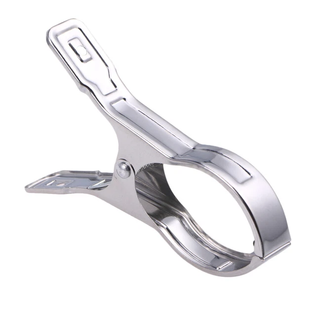 2 PIEZAS clips a prueba de viento abrazaderas de metal ropa gigante plana