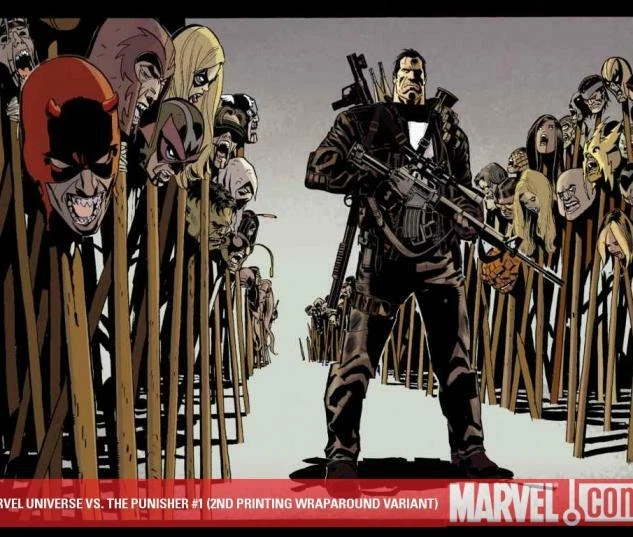 Marvel Universe Vs The Punisher #1 2nd Print Variant Low Print Kills Zombies