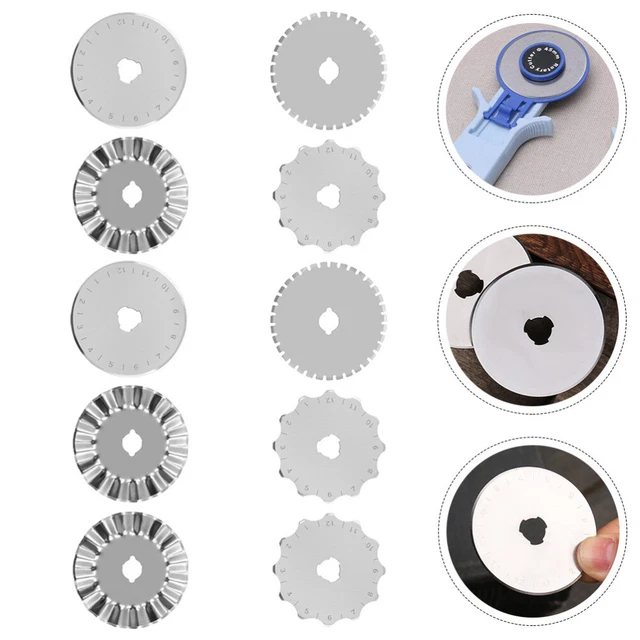 45 mm Discos cortados Hojas de manualidades Costura Cortadora 10 piezas