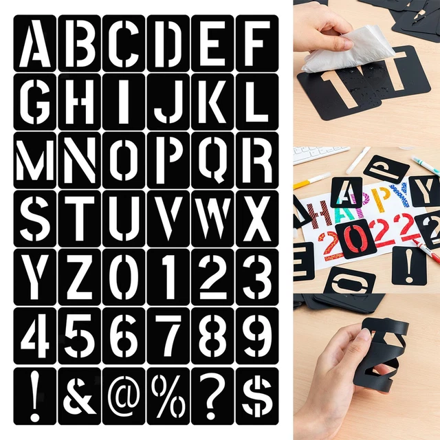 16 Stück Willkommen Schablonen Set - PET Vorlagen Für Türschilder & Deko (30cm)