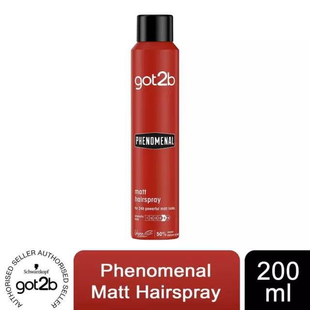 Schwarzkopf got2b Phenomenal Finishing Hairspray, 200ml Select from Dropdown