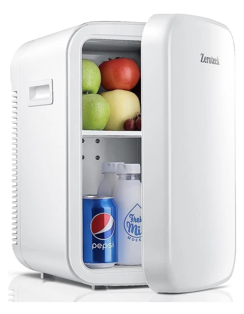 Mini Fridge 18 Litre/30 Cans, Small Drink Fridge with Cooler & Warmer, ECO Mode