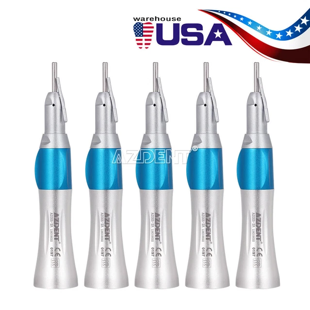 5PC Dental Surgical Straight Handpiece 1:1 External irrigation Pipe E type