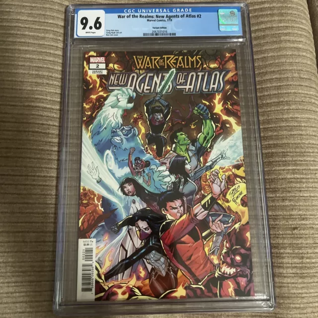 War of the Realms New Agents of Atlas #2B Lim 1:25 Variant CGC 9.6 2019