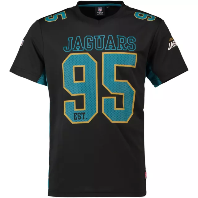 NFL Jacksonville Jaguars T Shirt Maillot en Jersey Moro Polymesh Football Noir