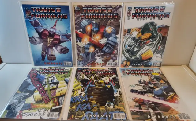 The Transformers Best of the UK Dinobots Issues 1 2 3 4 5 6 IDW Complete Set