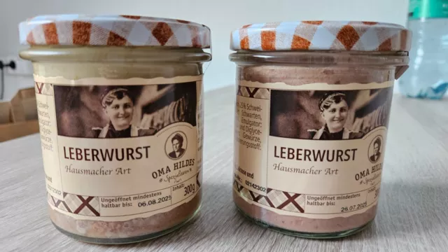 2x Oma Hildes Leberwurst à 300g = 600g