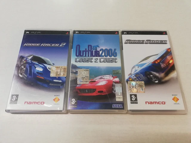 Out Run 2006 - Ridge Racer 1 & 2 PSP PAL LOT - Namco Sega Sony