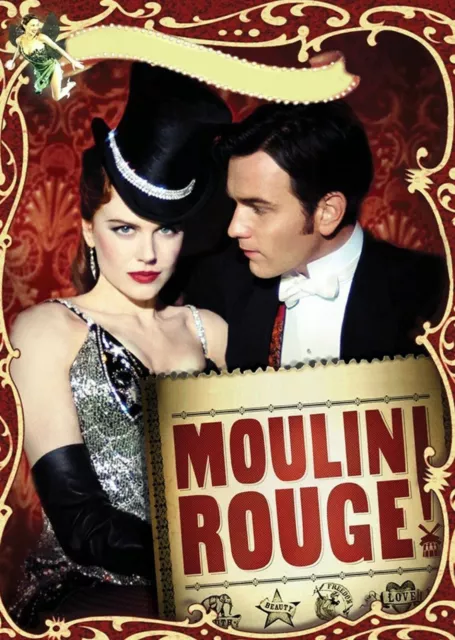 Moulin Rouge Film Arte Poster A Colori O Tela Stampa Incorniciata Alta Qualità A4+