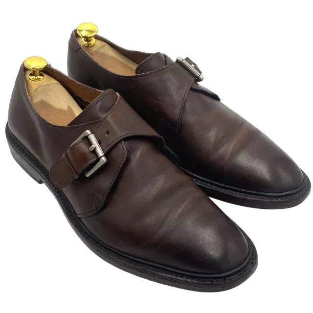 Allen Edmonds Norwich Dovetail Heels 9D brown leather monk dress loafers shoes 2