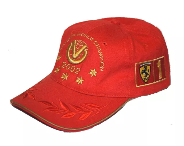 Michael Schumacher World Champion 2002 Ferrari Kappe Fan Basecap Formel 1