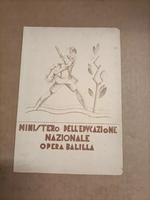 Pagella - Opera Balilla Ministero Educazione Nazionale - XV