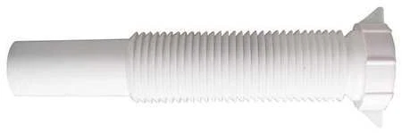 Zoro Select 1Ppc7 1-1/4 " Dia., Polypropylene, White/Plastic Finish, Lavatory
