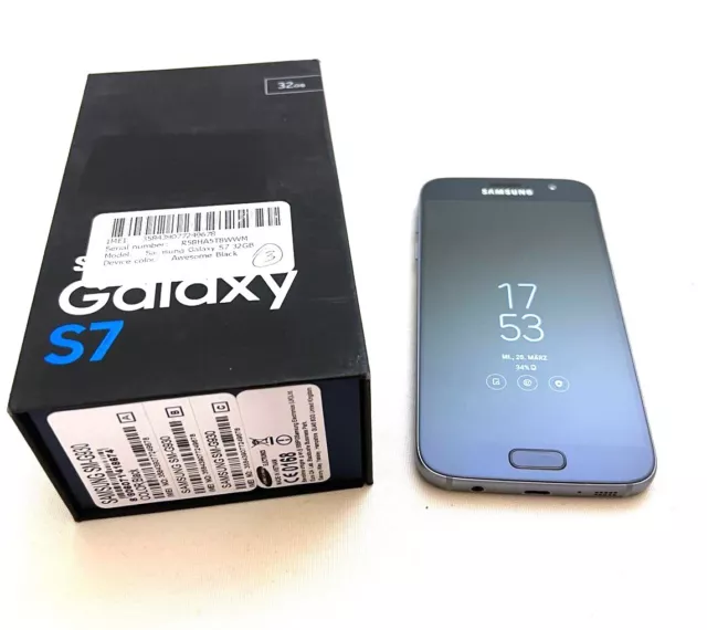 Samsung Galaxy S7 32GB  Black Smartphone  Schatten Display Brand 358439077249678