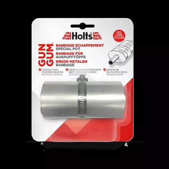 Holts Gun Gum Flexiwrap für Auspufftöpfe 204413 Sofortreparatur Stahlbandage