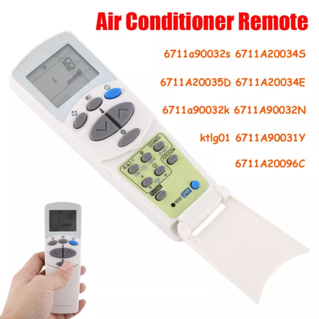 Air Conditioner Remote Control Controller Replacement for LG 6711a90032s White