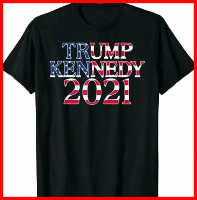 PRO TRUMP KENNEDY Jr 2021 2022 2023 2024 American Flag TShirt Black S