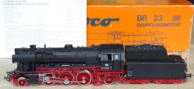 Roco 04120A H0 Locomotive à Vapeur Br 23 105 Musée La DB Époque 3/6 Bon Usé Ovp