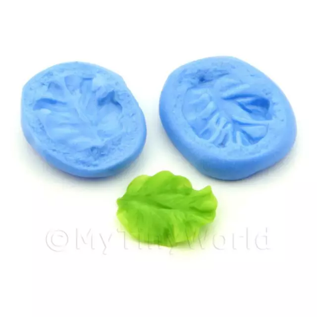 Miniatura para Casa de Muñecas Lechuga Hoja Molde de Silicona