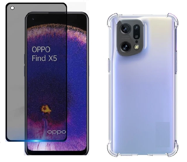 Pack Coque Silicone Rose + Verre Trempé Pour Oppo Find X5 Lite - Marque Little Boutik - NEUF