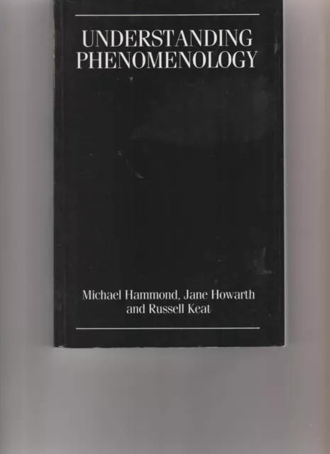 Understanding Phenomenology by Hammonds, Michael; Keat, Russell
