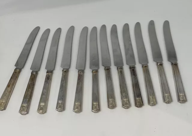 12 International Holmes & Edwards CENTURY Silverplate  Dinner Knives