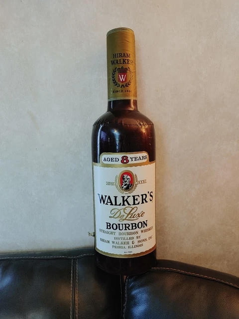 28 Inch Tall Vintage Walker's Delyxe Inflatible Bar Decor Bottle, Very Cool