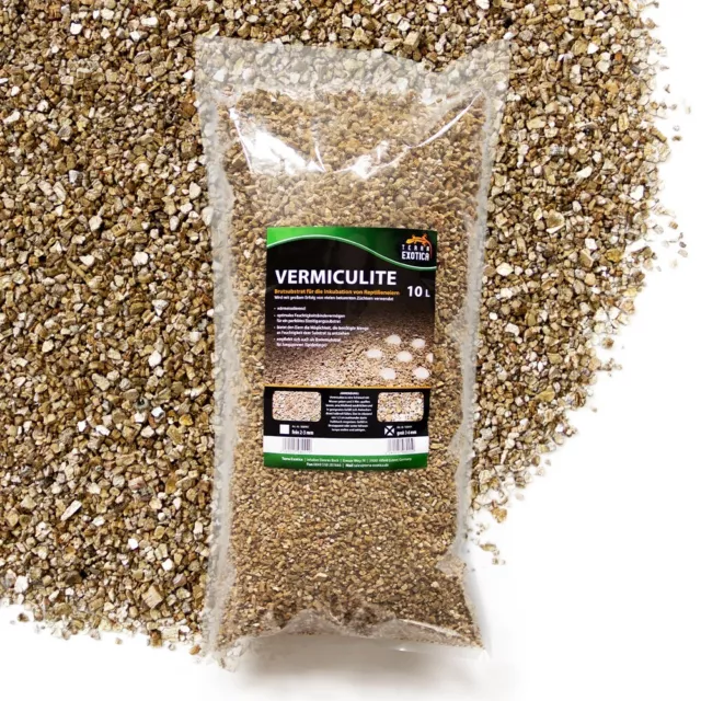 Terra Exotica Vermiculite - Brutsubstrat,Bodengrund grob, ca. 3-6 mm, 10 Liter