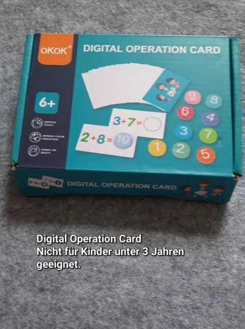 Digitaler Operation Card Lernaktivität für Kinder.