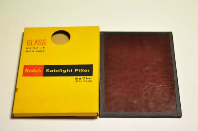 Filtro de luz segura Kodak 5x7" OC como se muestra. LEER.