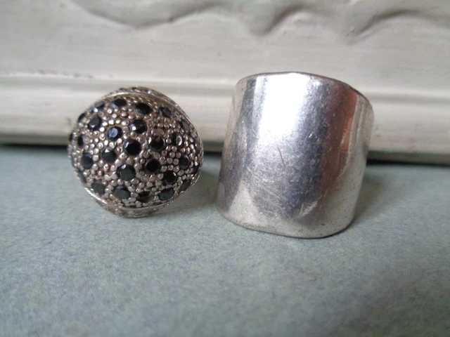 Bague Ancienne En Argent Massif 925 - Occasion