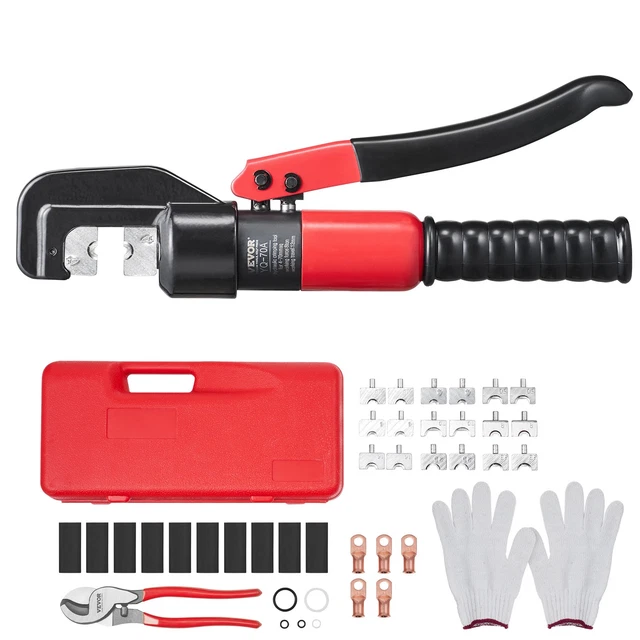 ICrimp Heavy-Duty Battery Cable Lug Crimping Tool – For 1/0, 2/0, 3/0, 4/0 AWG Copper Wire Lugs