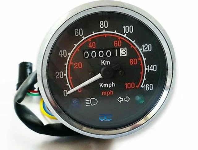 Kuuleyn Odomètre numérique Universel, jauge de Compteur de kilomètre numérique à LED