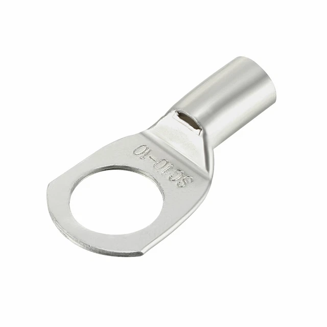 10Pc SC10-10 Non Isolé U-Type sertir cuivre 10mm2 Connecteur fil Argent