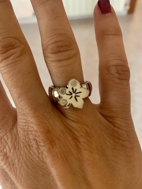 ANELLO NOMINATION FIORE Estensibile Mis.17 EUR 18 00 PicClick IT
