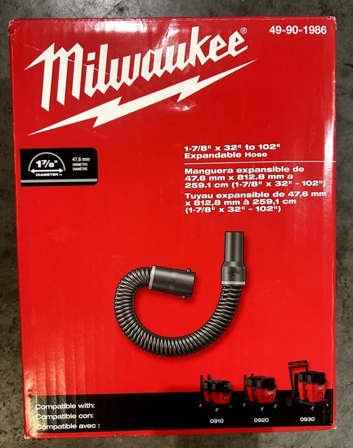 Milwaukee 49-90-1986   1-7/8'' X 32'' To 102'' Expandable Hose