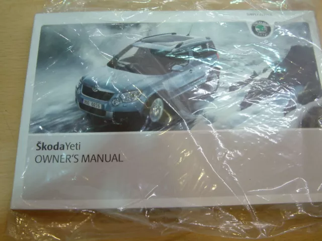 Skoda Yeti Owners Manual Handbook User Guide New Sealed Pack Genuine S9056100220