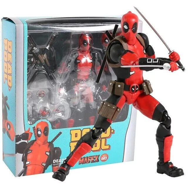 Marvel  Deadpool Mafex 082 Comic version Action Figure Toy New In Box UK