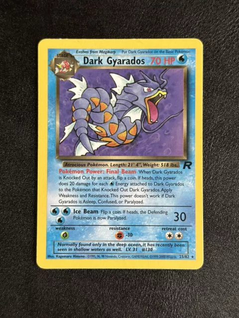 Pokemon Cards: Team Rocket Rare: Dark Gyarados 25/82