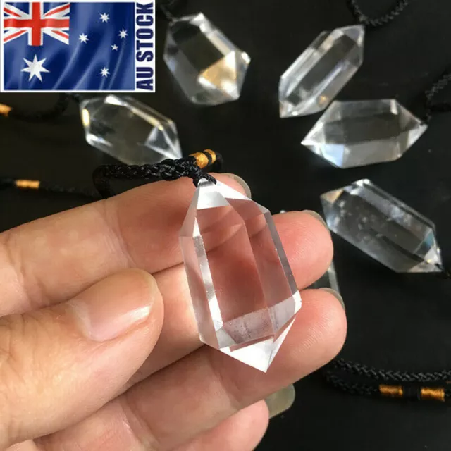 Natural Amethyst Fluorite Rose Quartz Crystal Stone Healing Gemstone Necklace