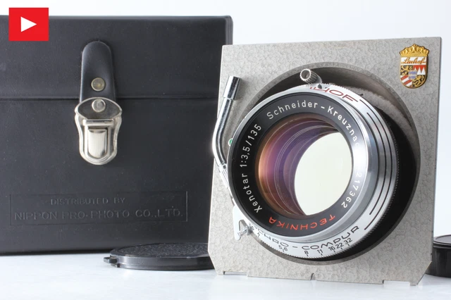 Autocollant près De Mint En Étui 】 Schneider Xenotar 135mm F/3.5 Linhof Compur