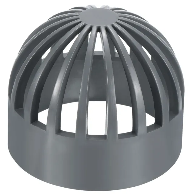 2-1/2" Atrium Grate Cover Round Outdoor UPVC Sewer Drain Pipe Fitting Gray