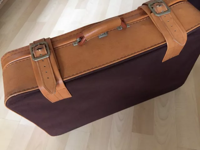 Vintage Reisekoffer Koffer 70er Jahre RETRO braun