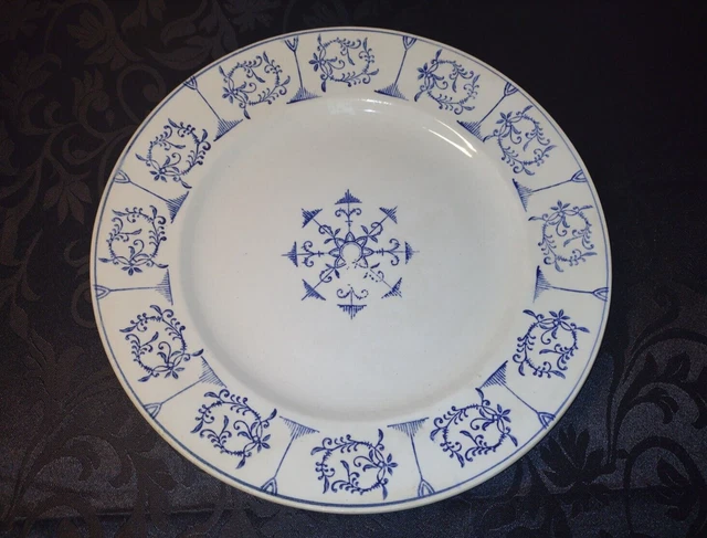 Ancien Grand Plat Rond Hamage Collection Saxe 2