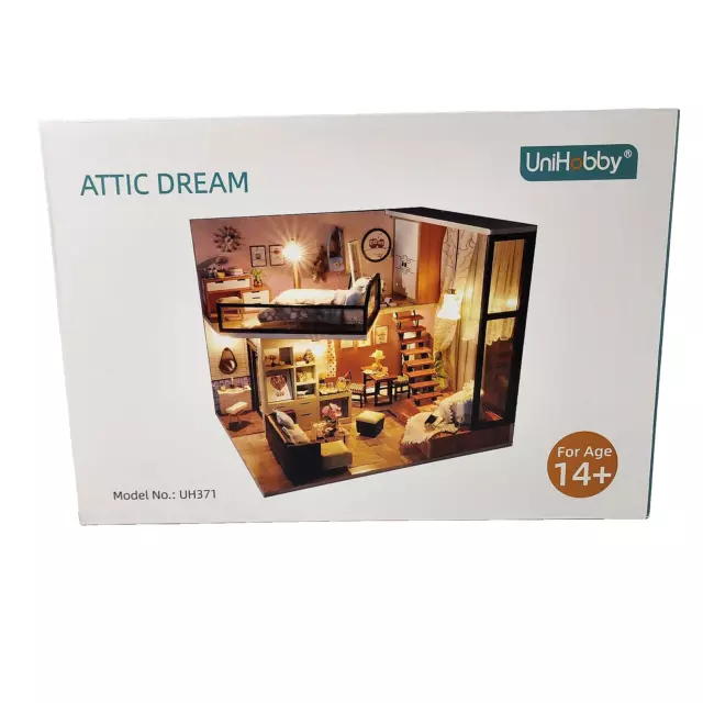 UniHobby DIY Minature House Kit Attic Dream Model UH371