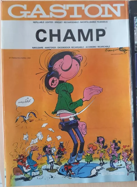 Gaston Lagaffe.  Présentoir Briquets CHAMP Complet 2