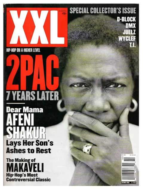 VINTAGE Oct 2003 XXL Magazine #52 2Pac Tupac Shakur Afeni Makaveli DMX TI