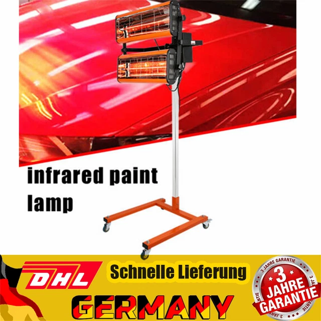 2 x 1 kW faretto a infrarossi auto veicolo essiccatore vernice radiatore IR vernice lampada